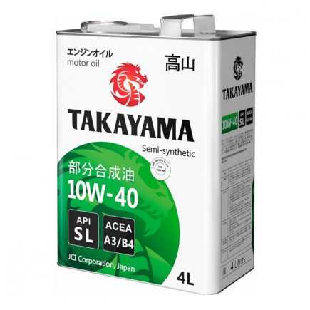 Масло моторное TAKAYAMA Safetec SAE 10W-40 ACEA A3/B4 API SL 4л (металл)