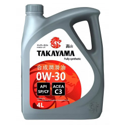 Масло моторное TAKAYAMA SAE 0W-30 API SP/CF, ACEA C3 4л.