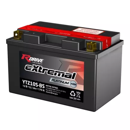RDrive extremal PLATINUM 12V 9.1Ah (YTZ10S-BS) AGM RDrive extremal PLATINUM 12V 9.1Ah (YTZ10S-BS) AGM